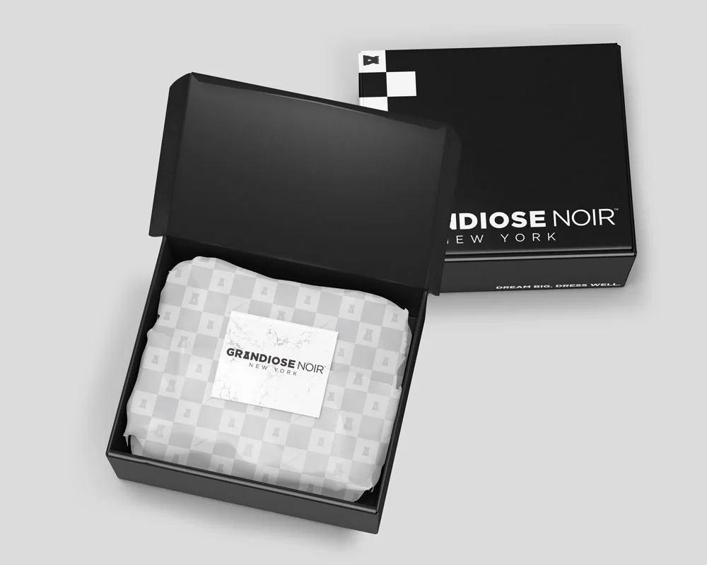 Grandiose Noir — Packaging system